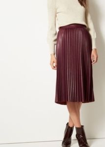 BCBG Pleated Midi Skirt